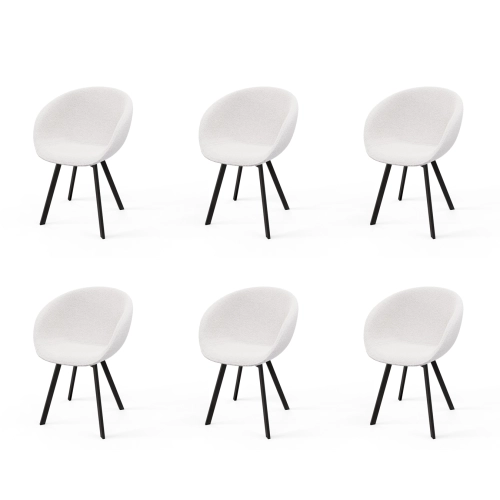 Krzesło KR-500 Ruby Kolory Tkanina Abriamo 04 Boucle Design Italia 2025-2030